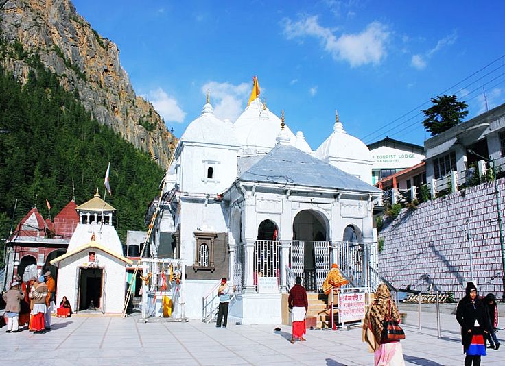 Gangotri shrine and Ganga river