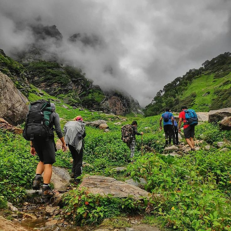 Hampta Pass Trek with tourist